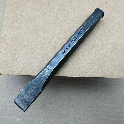Snap-On Flat Hand Chisel PPC824B - 7-1/4" Length 3/4" Edge 5/8" Hex - Punch