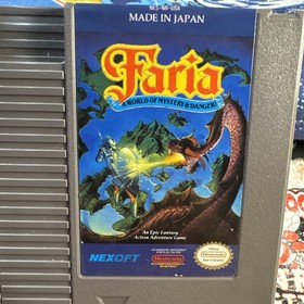 NES NINTENDO GAME - Faria  (Nintendo Entertainment System, 1991) RPG W/MANUAL
