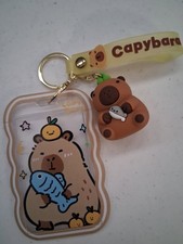 Capybara Adorable Character Keychain And ID Holder