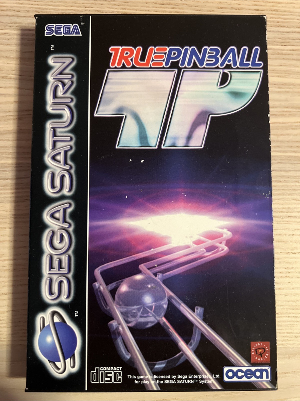 TP True Pinball SEGA Saturn Complet PAL EUR CD Etat CD en Très Bon État