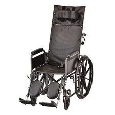 Recliner Wheelchair - 16" With Full Arms  Elevating Leg Rest 6160S
