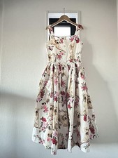 Dolce & Gabbana Floral Dog Print Cami Dress 42