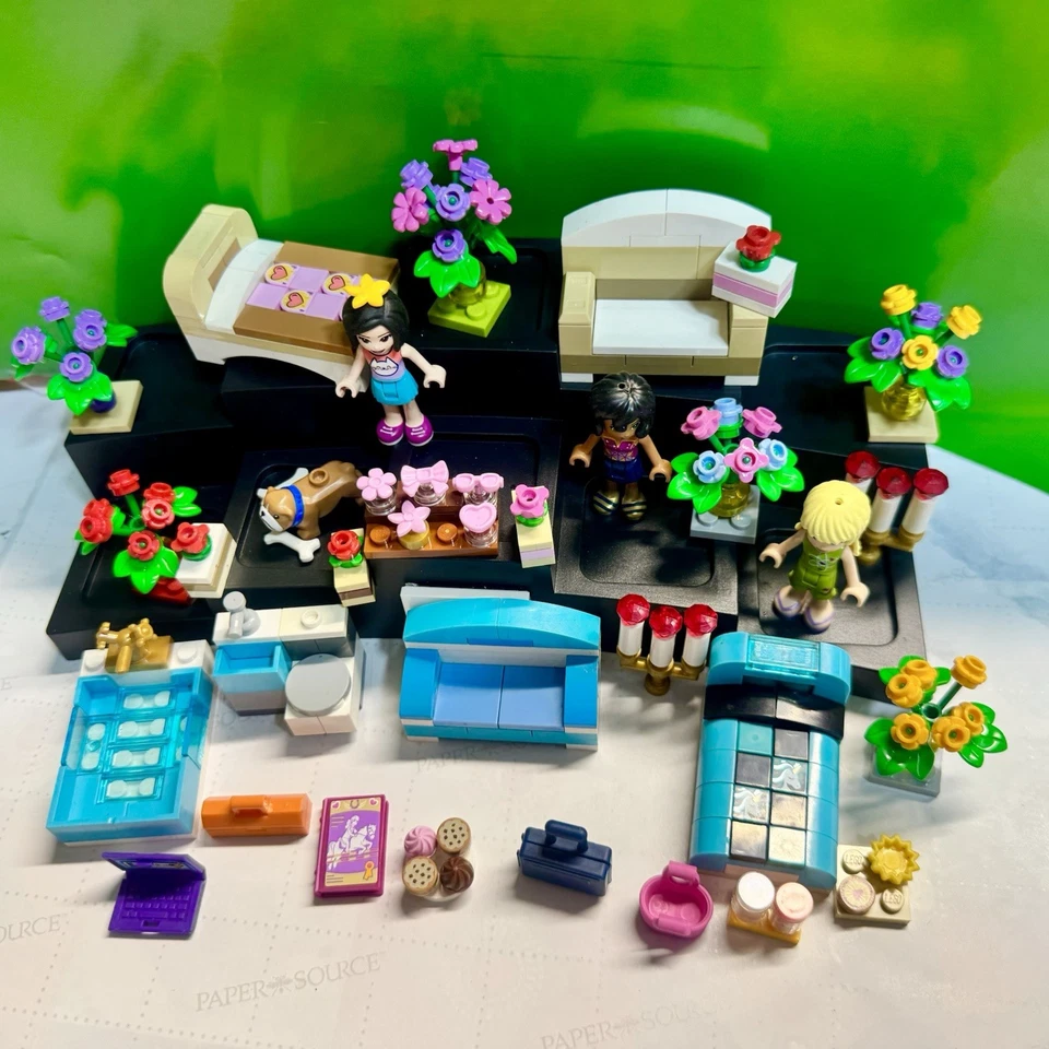 Acessórios de quarto LEGO construídos flores mini boneco sofá + mais - Imagem 4 de 4