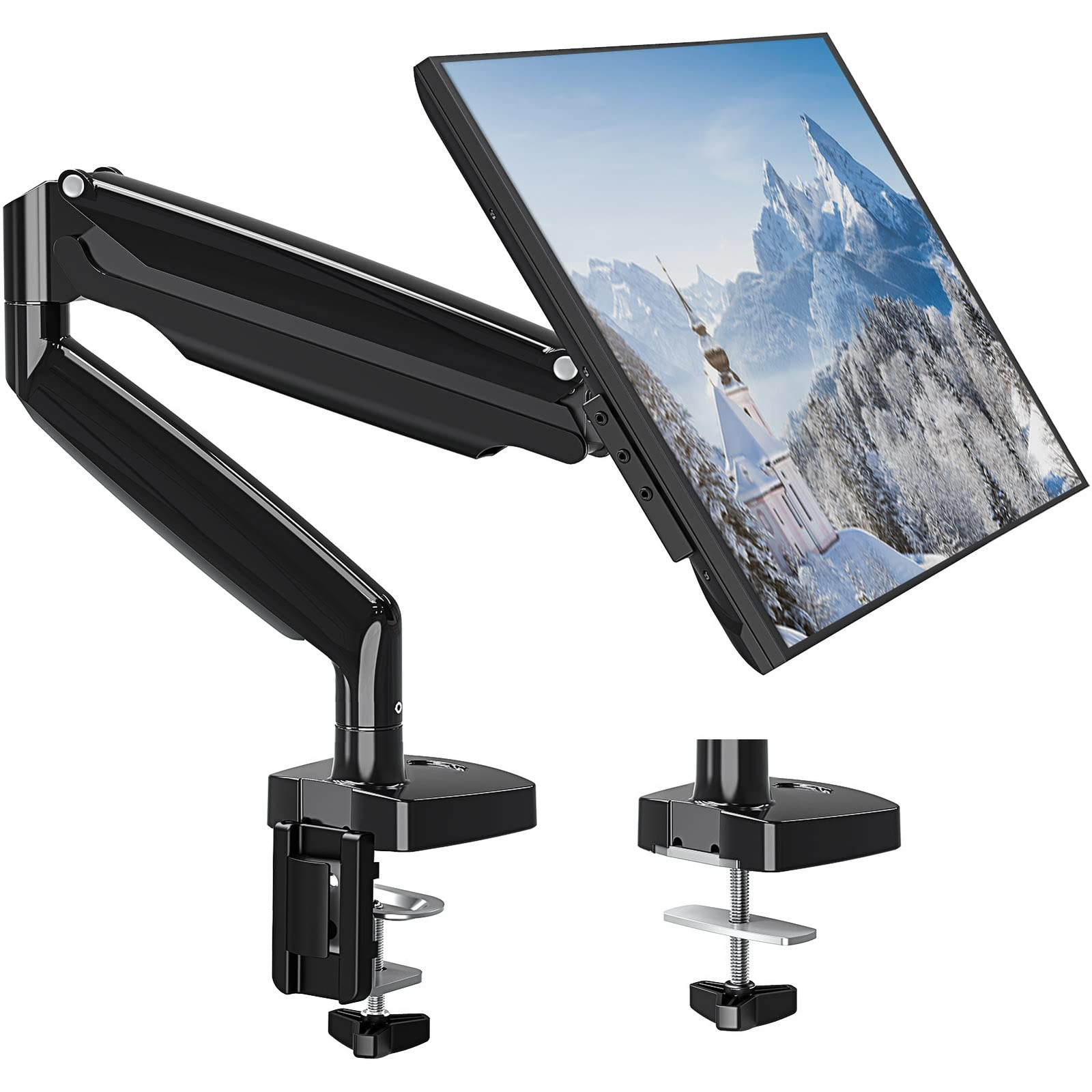 Adjustable Single Monitor Stand for 22-35 Inch Screens up to 26.4lbs