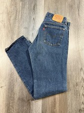 Vintage 90s Levi  s 501 Jeans Blue Denim USA Tagged 31x34 Fit 28x29.5 Unisex