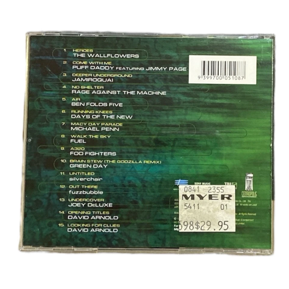 Godzilla CD Album Soundtrack Rage Against The Machine Green Day Fuel 1998 - Image 2 of 4