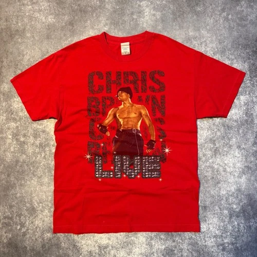New ListingVintage Chris Brown Live Concert Graphic T-Shirt Vintage vintage concert t-shirt, vintage, size L, single stitch, B+ condition