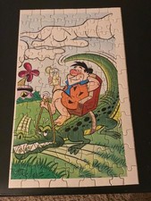 Vintage 1976 Hanna-Barbara The Flintstones Over 100 Pieces Puzzle Complete
