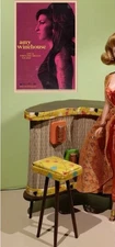 Dollhouse Miniature Amy Winehouse Framed Mini Wall Poster  1:12 Scale