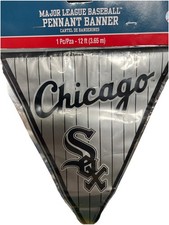 MLB Chicago White Sox Pennant Banner Plastic Party Supply Decorations Tailgating