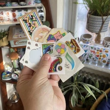 Big Vintage Sticker Lot, 80s + 90s Stickers: Lot Of 10, Trend, Mrs. Grossman’s +