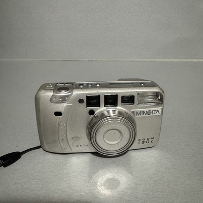 Minolta Zoom 130C Date 35mm Point & Shoot Film Camera 38-130mm - Tested