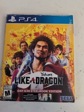 Yakuza Like a Dragon Day Ichi Steelbook Edition PS4 PlayStation 4 w/ Slipcover