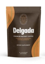 Delgada Instant Coffee - Premium Ganoderma, Rich Bold Taste - Healthy