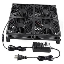 120mm x 4 Router TV Box Fan 110v 240v Big Airflow Speed 120mm x 4 Fan