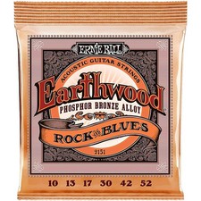 Ernie Ball 2151 Earthwood Phosphor Bronze Rock Blues Acoustic Guitar Strings