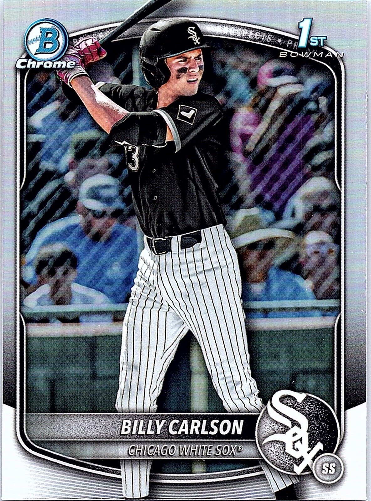 2025 Bowman Draft Billy Carlson #BDC-10 Chrome Refractor Chicago White Sox