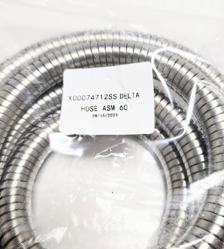 OEM Delta Stretchable 60" Metal Flex Handshower Hose Stainless Steel Finish - Picture 2 of 3