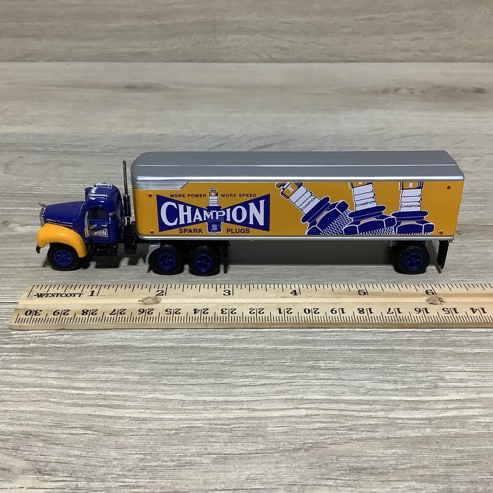 DINKY Matchbox Champion Spark Plugs 1956 Mack B-61 Tractor Trailer NEW w/ COA - Image 2 of 4