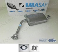 Imasaf Auspuff Mitteltopf + Anbauteile für Opel Frontera B 2.2I 3-TüRer