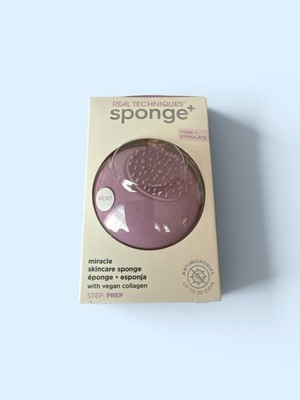 Real Techniques Sponge+ Tone & Stimulate With Vegan Collagen! New!