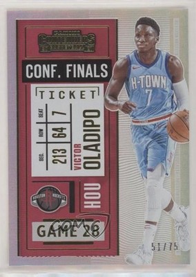2020-21 Panini Contenders Conference Finals Ticket 51/75 Victor Oladipo #82 s3g