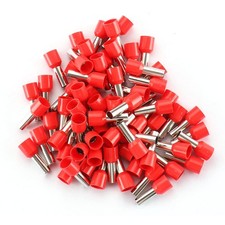 AWG 8 10.0mm Wire Copper Crimp Connector Insulated Ferrule Pin E10-12 100 PCS