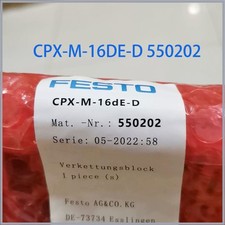 Festo Brand new Digital input module CPX-M-16DE-D 550202 24V DC PLC unit