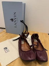 Lanvin Classic Ballerina Ballet Flats Blue, Size 39 (US 8.5)