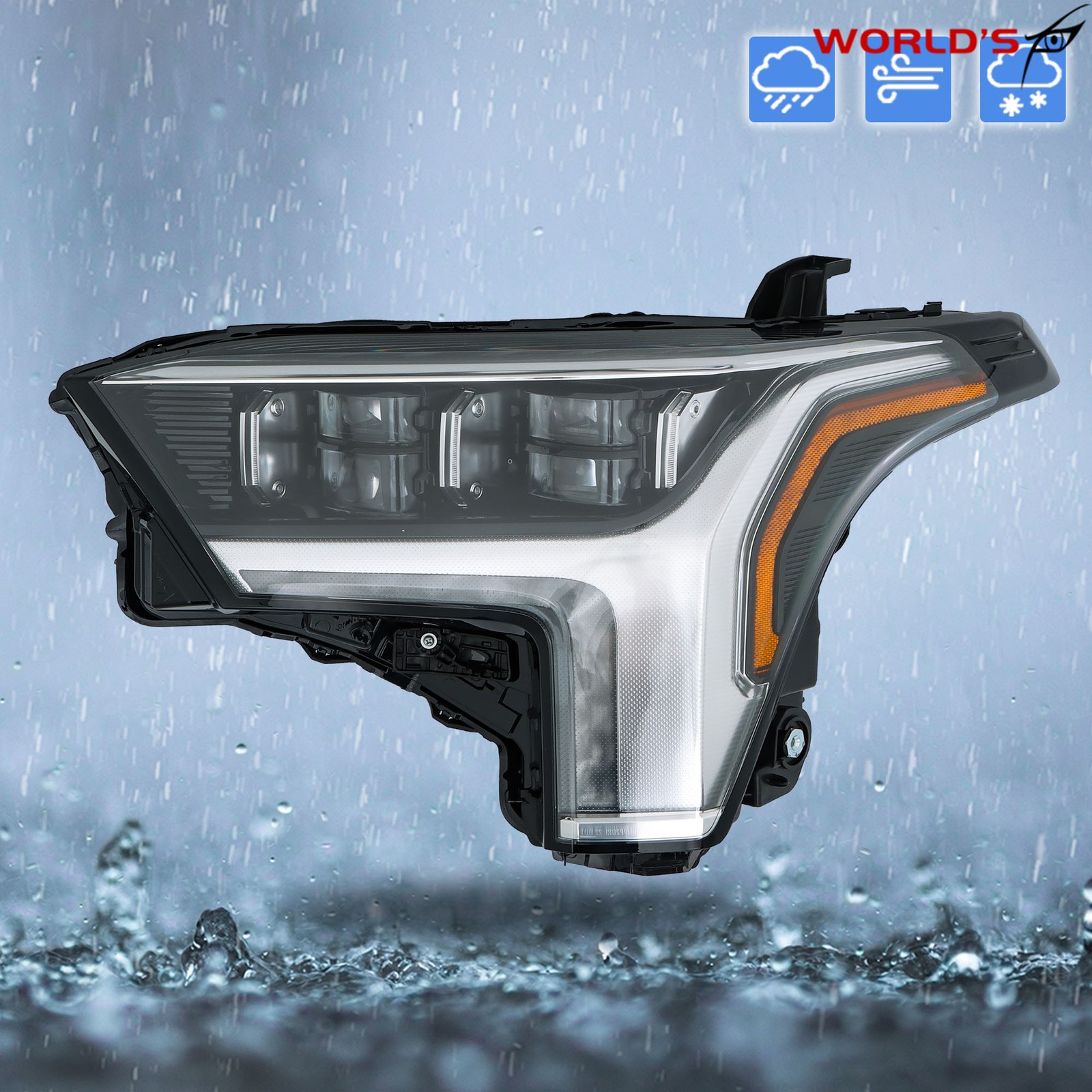 Full LED Headlight Assembly For Toyota Tundra 2022-23 w/ Auto Leveling Left Side