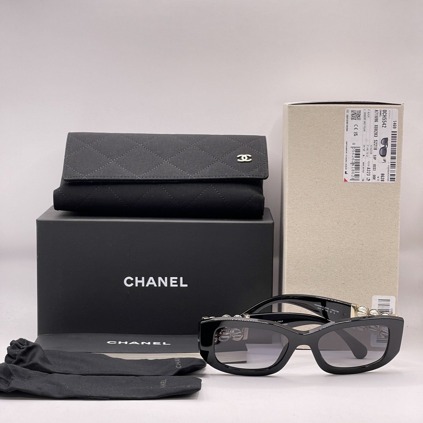 Chanel Womens Rectangle Gradient Polarized Sungla… - image 1