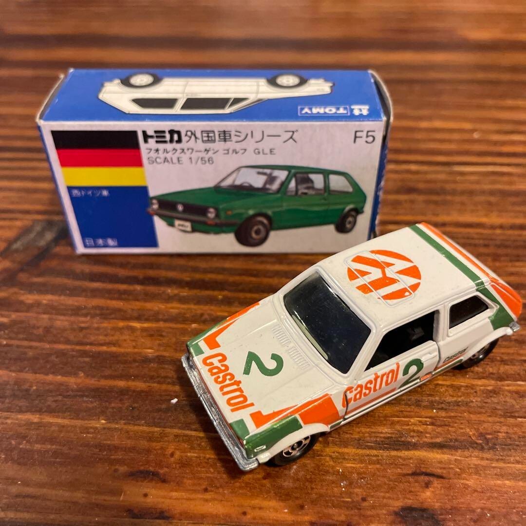 トミカ外国車シリーズF5 VOLKSWAGEN GOLFGLE グループAフェア Tomica Tomy F5-2-8 Volkswagen Golf GLE Group A Fair Racing