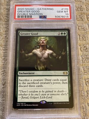 PSA 10 Gem Mint Greater Good - MTG - Double Masters Magic PSA 10 Gem Mint Greater Good - MTG - Double Masters Magic