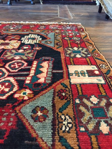 Sale S.Antique Hand Knotted Vintage Geometric Area Village Rug 4’6”x7',#26126 - Picture 11 of 12