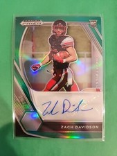 ZACH DAVIDSON 2021 PANINI DRAFT AUTO GREEN DPA-ZAD VIKINGS CENT MISSOURI ST