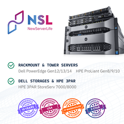 DELL R730XD Server 2x E5-2640v3 2.6GHz =16 Cores 32GB H730 2x 1.2
