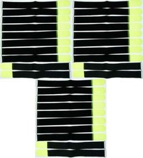 30x Cable Hook and Loop 50cm x 50mm Neon Yellow Hook and Loop Hook and Loop Cable Ties Tape Eyelet