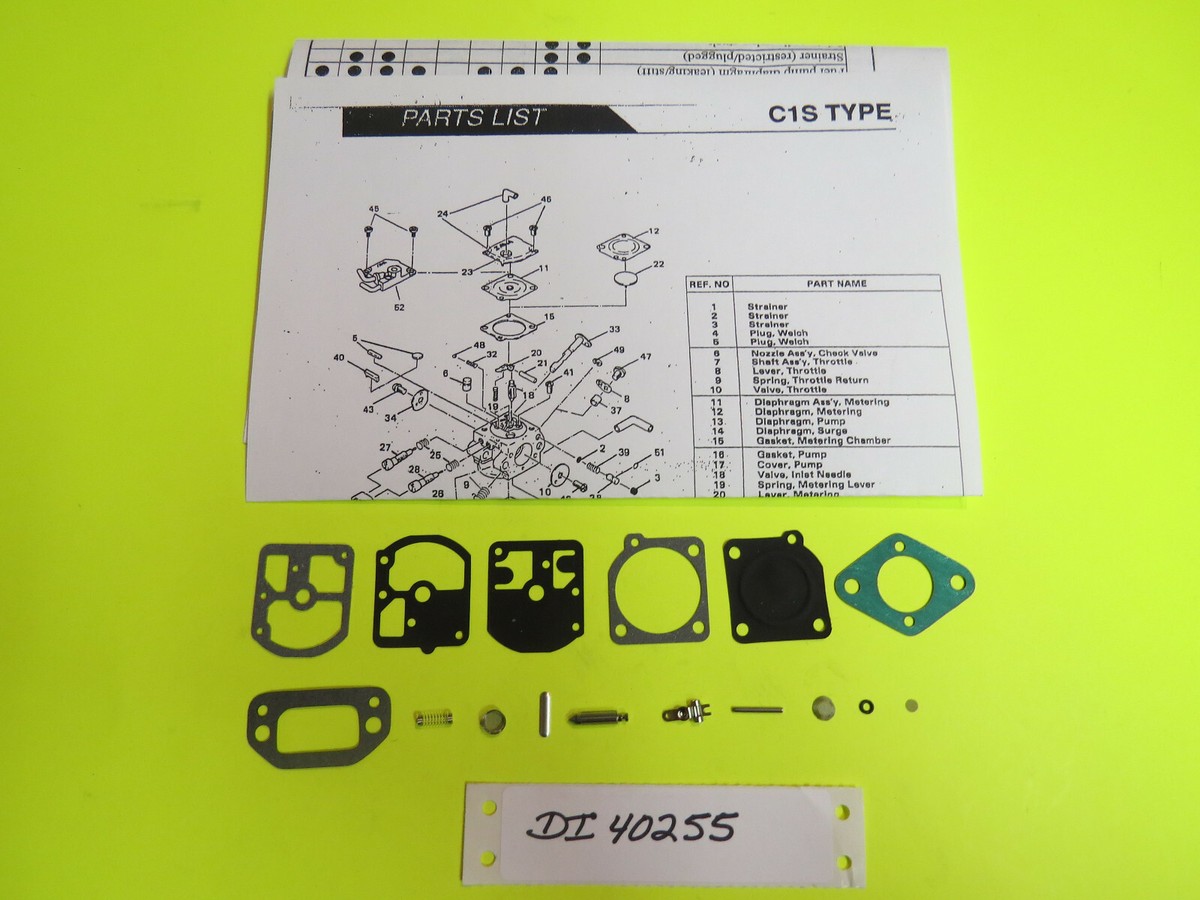 Echo Chainsaw CS330EVL Zama C1S-K3A C1S-K3B C1S-K3C RB3 Carb Kit