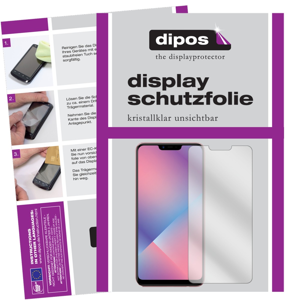 6x Pellicola per Coolpad Splatter Protettiva Protezione