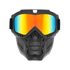 Off Road Moto Gafas Gafas Bicicleta Casco Desmontable Calavera Máscara Gafas