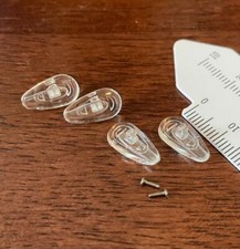 2 Pairs Air Cushioning High Quality Silicone soft Glasses nose pads w/screws