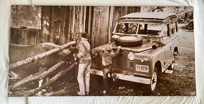 Super RARE Land Rover Range Rover Genuine Dealership Showroom Art - 29 x 59in