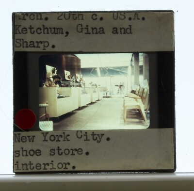 Ketchum, Gina and Sharp 35mm Esco Slide Photograph New York City Shoe Store 