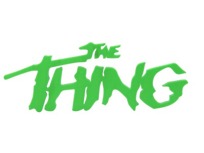 The Thing Horror Movie Logo Sign Display 3D Wall Desk Shelf Art 8'' x 3'' x 3/8''