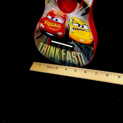 Disney Pixar Cars Four String Plastic Childs First Act 20”Acoustic Guitar Read - Picture 5 of 10