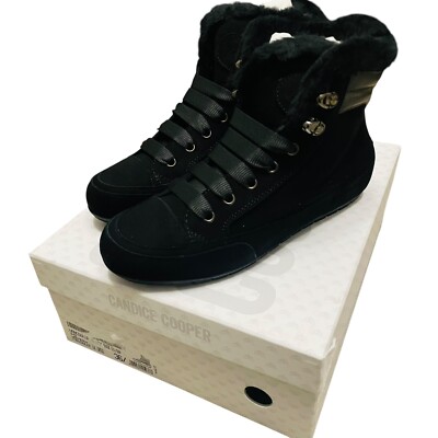 Candice Cooper Gr.3,5UK Gymnastikschuhe Leder Wildleder Stiefel Vancouver Schwarz
