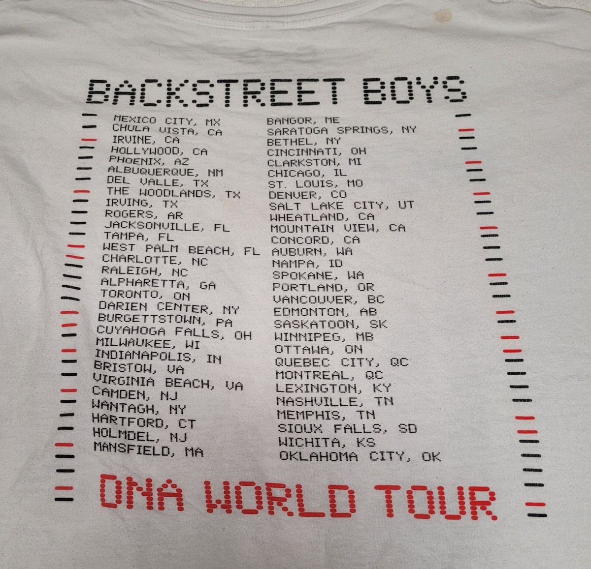 新品未使用　Backstreetboys DNA world tour Tシャツ Amazon | Backstreet Boys – DNA World Tour Tシャツ | Tシャツ