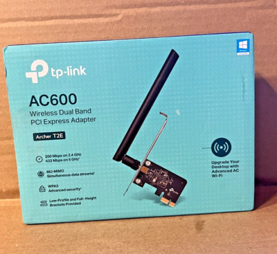 TP-Link Archer T2E(US) v.1.8 AC600 Wireless Dual Band PCI Express Adapter