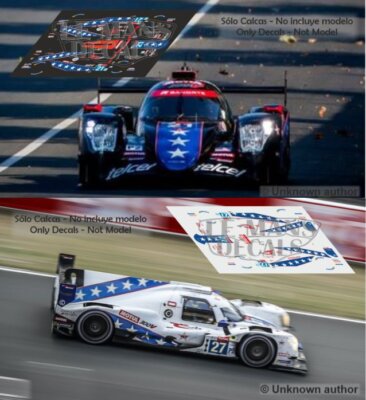 Decals Oreca 07 Le Mans 2020 21 27 1:32 1:43 1:24 1:18 slot Dragon Speed decals