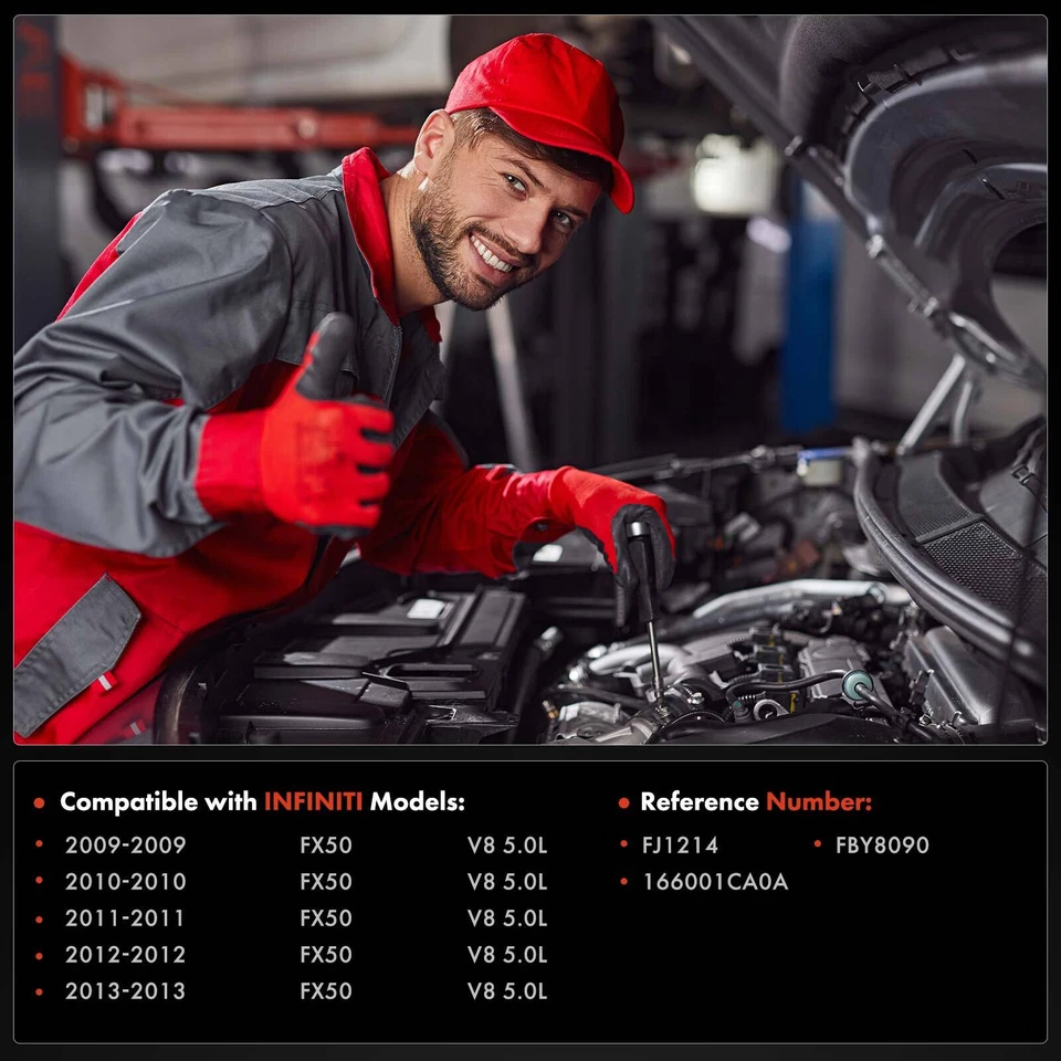 Черная топливная форсунка 8 шт. для INFINITI FX50 2009 2010 2011 2012 2013 5,0 л DOHC - Изображение 2 из 4